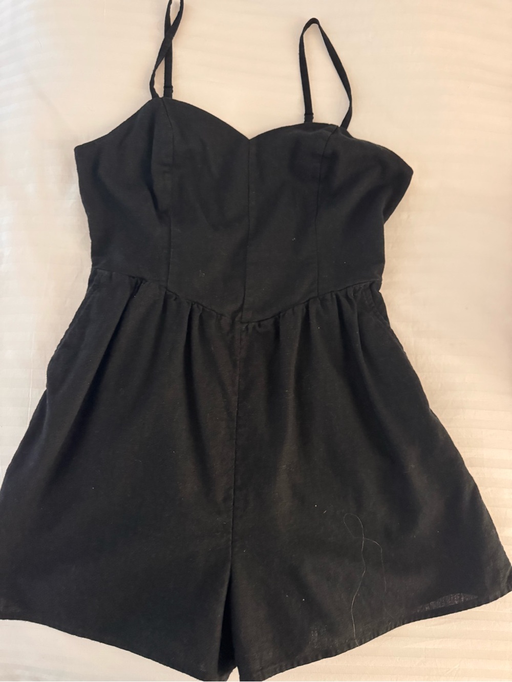 Old Navy Black Spaghetti-Strap Mini Romper Dress